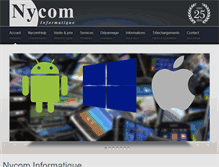 Tablet Screenshot of nycom-informatique.ch